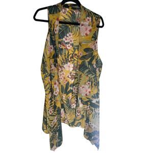 NWT Floral Printed Women's L.I.B Duster Open Front Bohemian Kimono